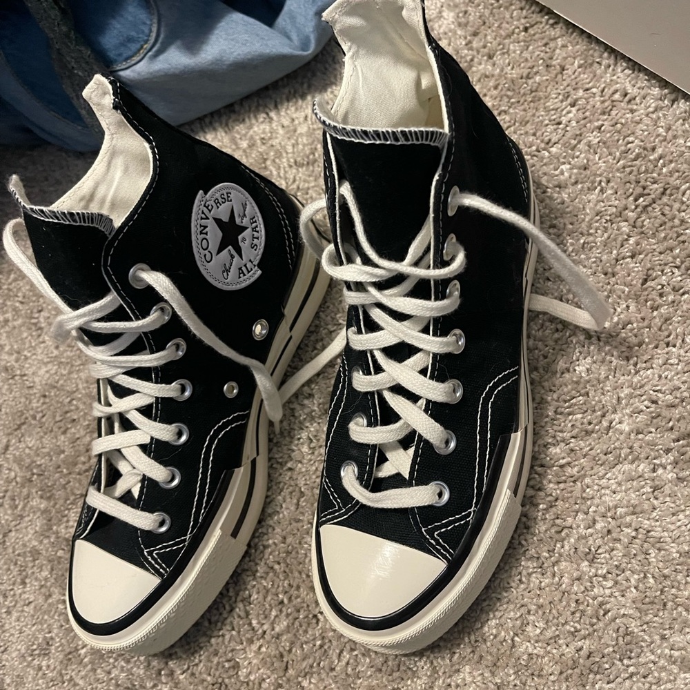 Converse Black High-Top Sneakers - Split Logo